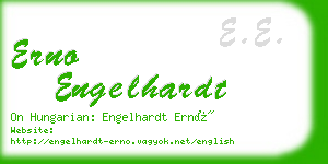 erno engelhardt business card